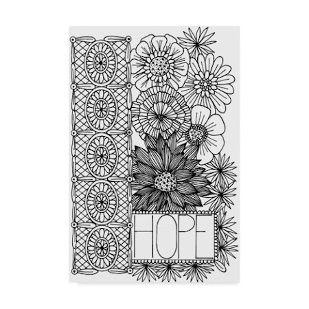 Laura Miller 'Hope Line Art' Canvas Art,12x19